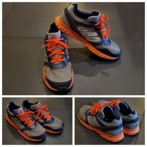 ADIDAS SKECHERS lot of 2x athletic sneakers leather fabric youth size 5